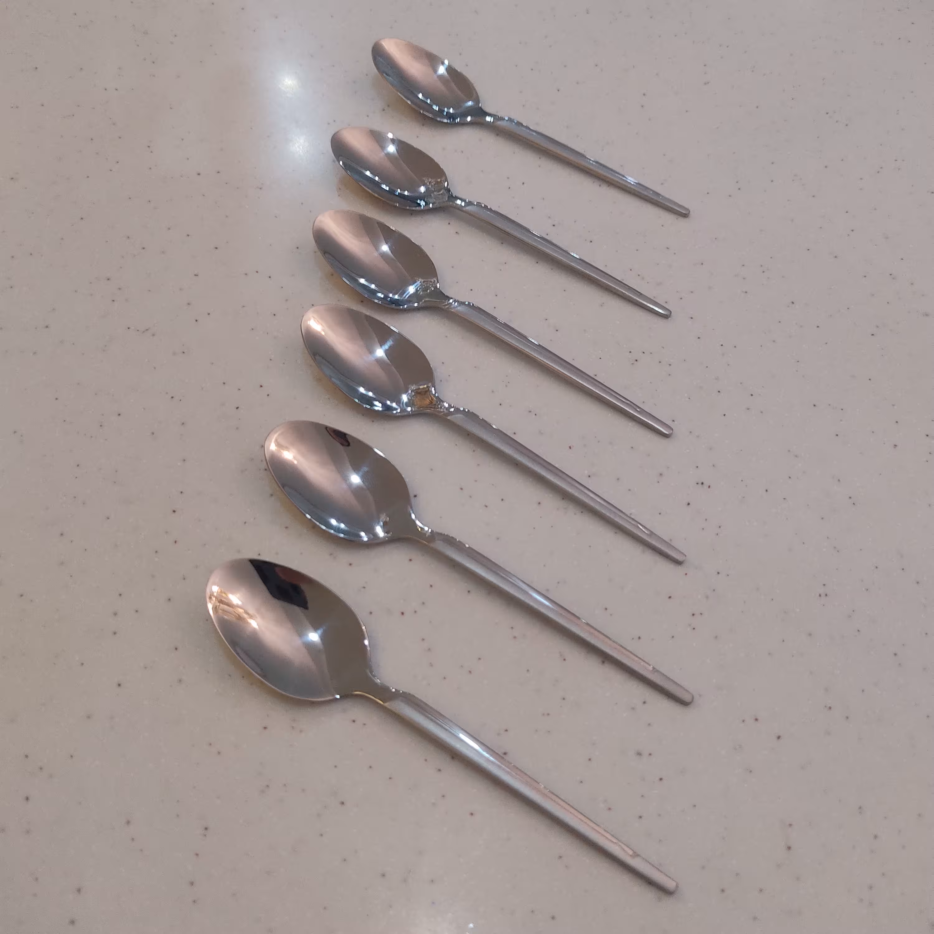 قاشق چای خوری استیل مجموعه شش عددی 