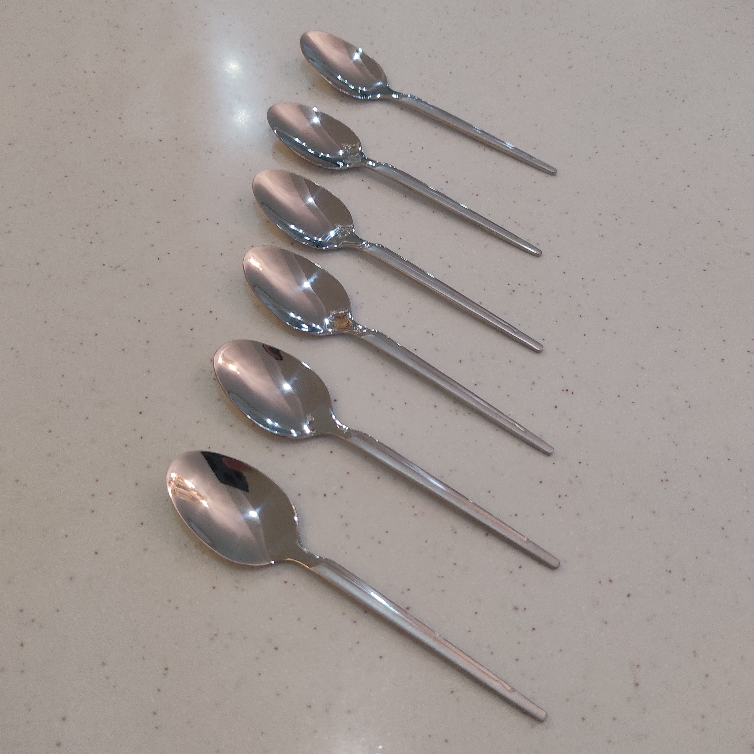 قاشق چای خوری استیل مجموعه شش عددی