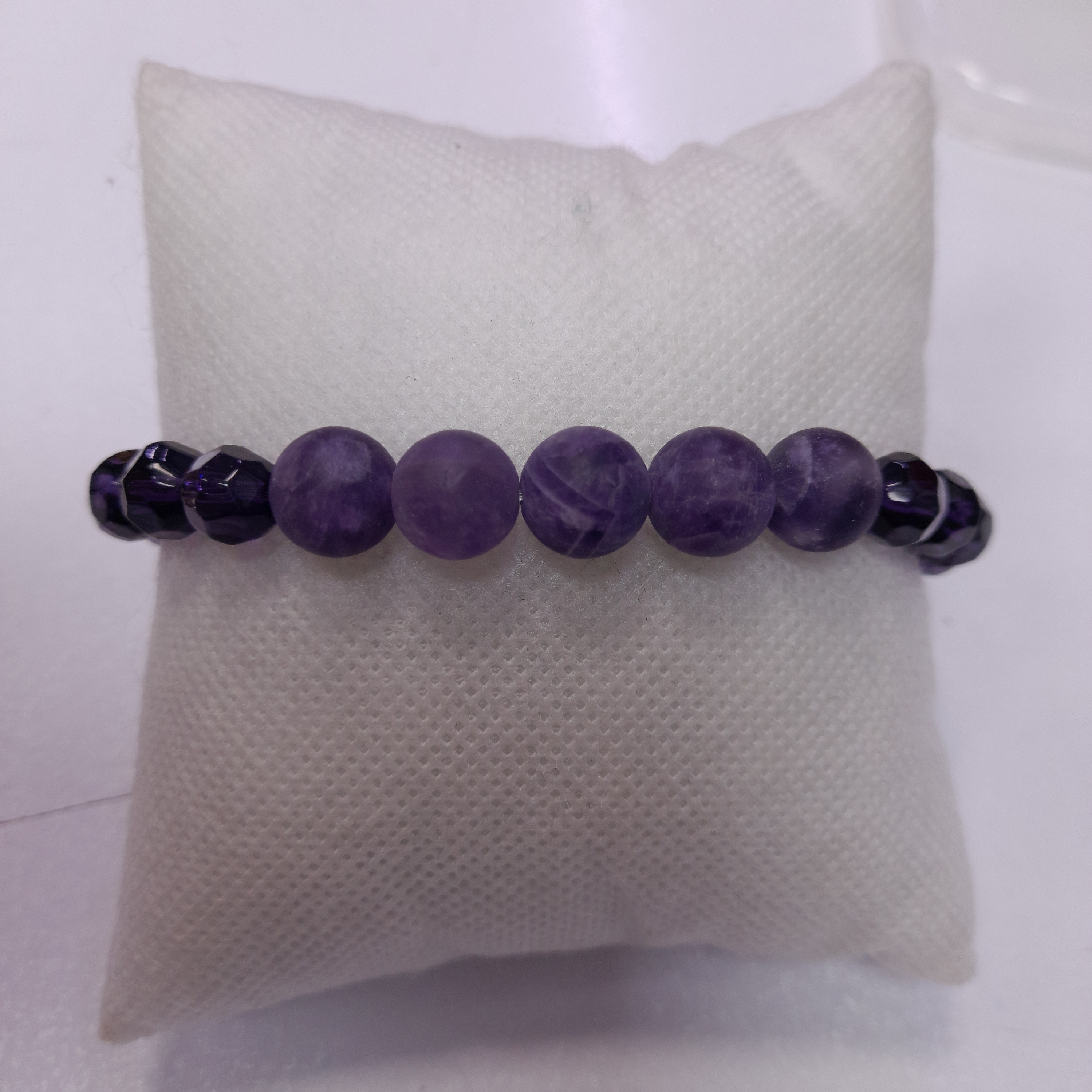 دستبند دخترانه و زنانه سنگ آمیتیست