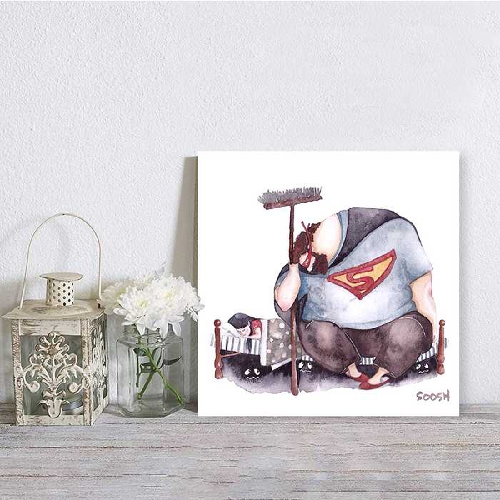 تابلو شاسی صبا طرح مدل پدر و دختر کد M169