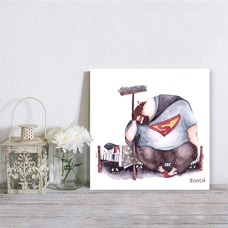 تابلو شاسی صبا طرح مدل پدر و دختر کد M169