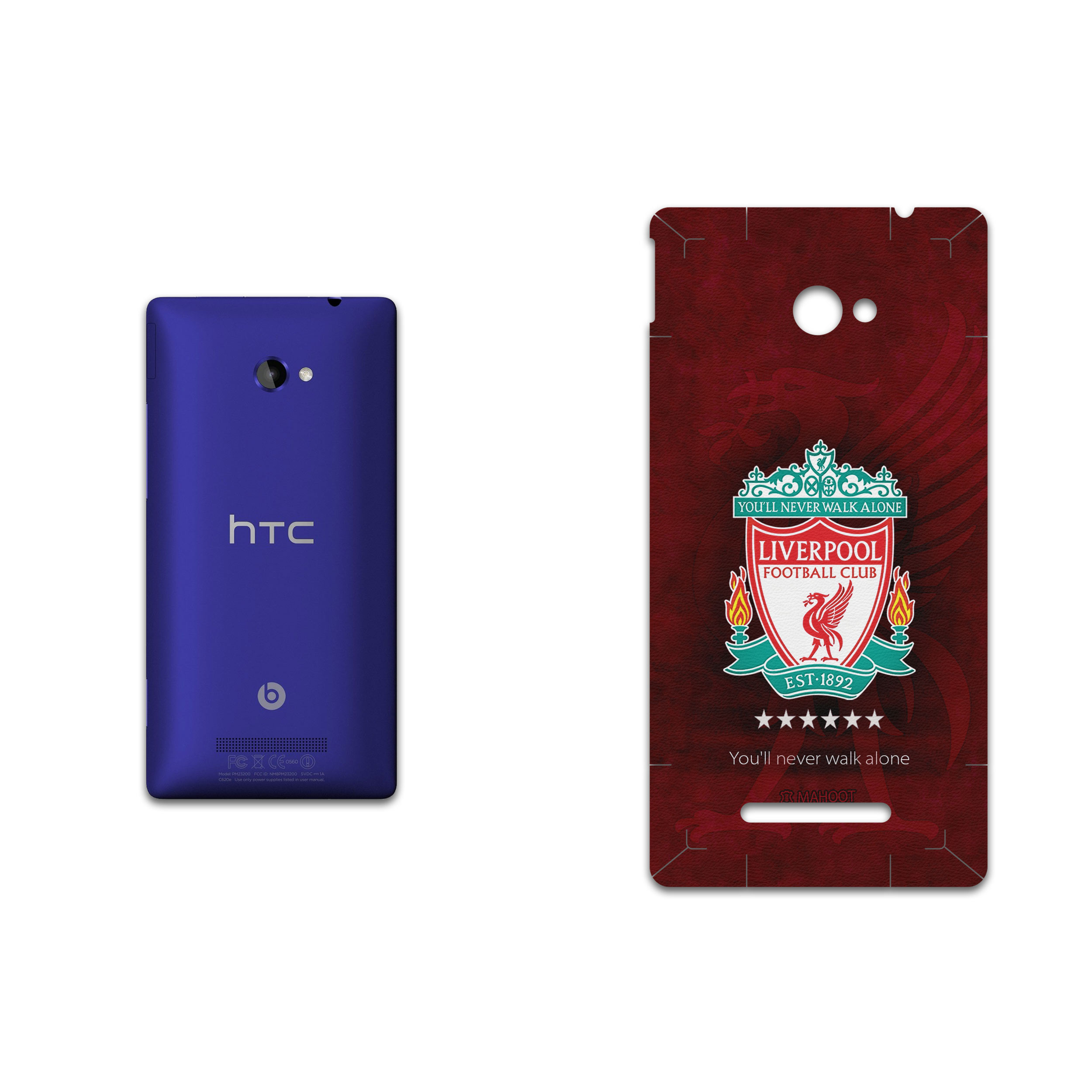 برچسب پوششی ماهوت مدل Liverpool-FC مناسب برای گوشی موبایل اچ تی سی 8X