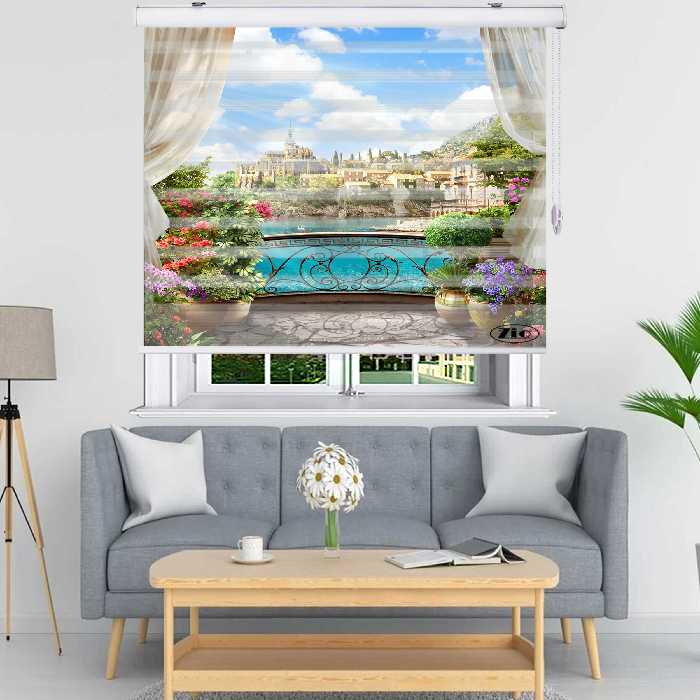  پرده زبرا زیو مدل L5009 سایز 150x200 سانتی متر