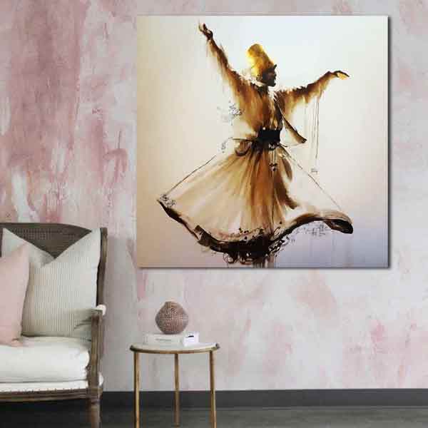 تابلو بوم طرح رقص سماع کد ART-2811