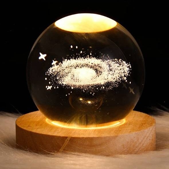 شب خواب مدل گوی کریستالی طرح کهکشان راه شیری-قطر 6و8سانتی