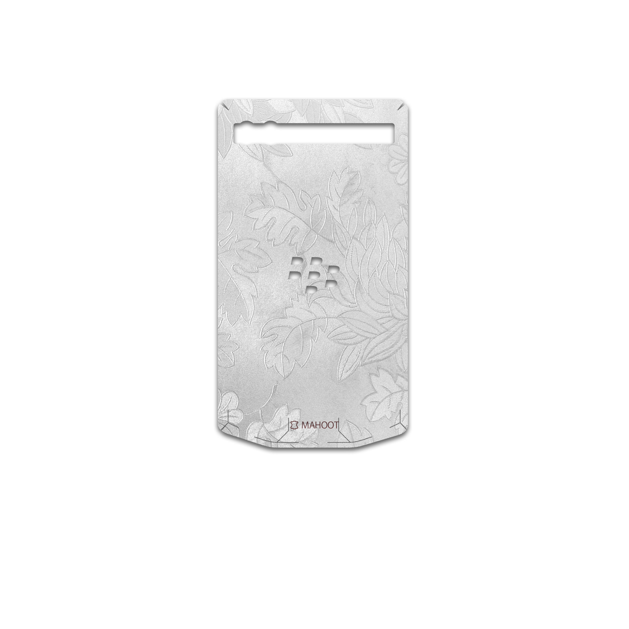 برچسب پوششی ماهوت مدل Silver-Wildflower مناسب برای گوشی موبایل بلک بری Porsche Design P9983