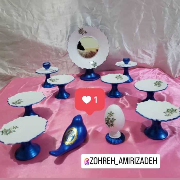 هفت سین آبی نفتی متالیک