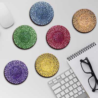 زیر لیوانی لوکسینو مدل کاشی ایرانی مجموعه 6 عددی