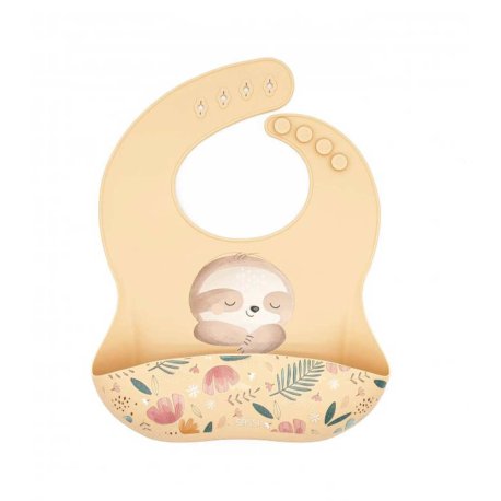 پیشبند سیلیکونی کودک ساسی طرح تنبل درختی SASSI