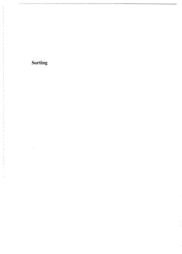 خرید و دانلود نسخه کامل کتاب Sorting: a distribution theory
