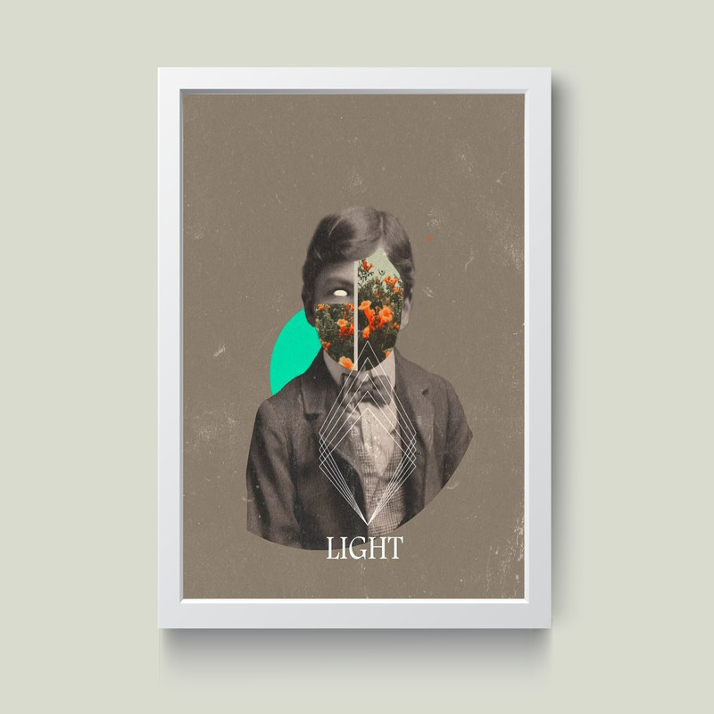 تابلو مدل LIGHT کد S2603-w | دنیای قاب