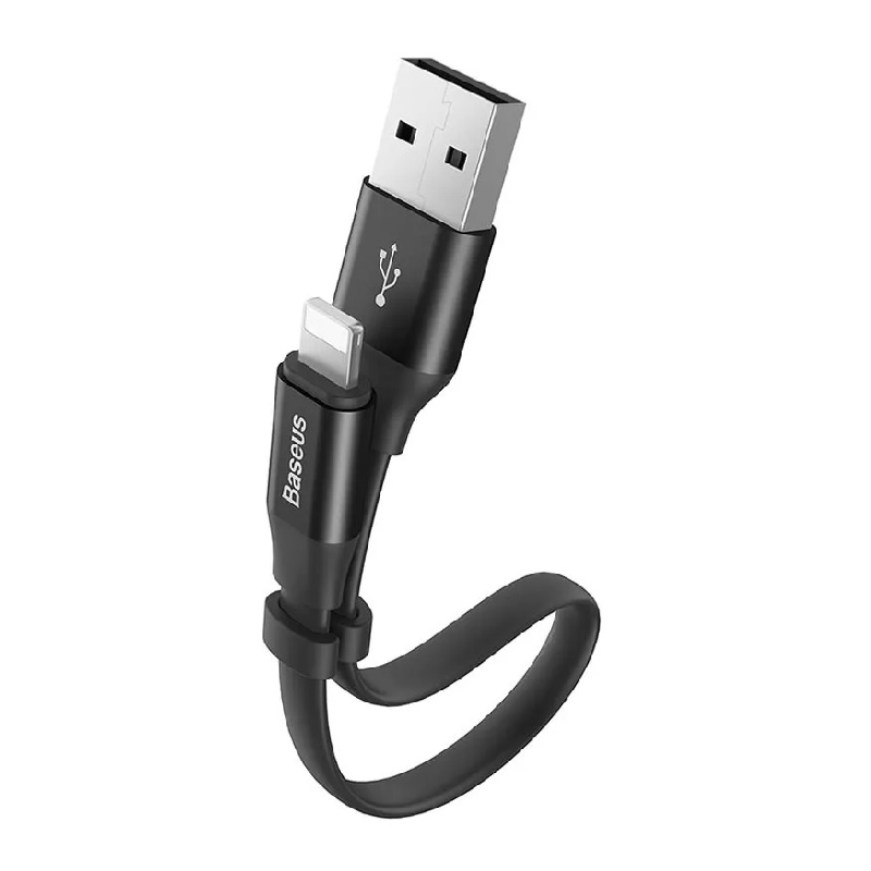 کابل لایتنینگ بیسوس Baseus Nimble CALMBJ-B01 23cm طول 23 سانتی متر و مناسب پاوربانک گارانتی 6 ماهه شرکتی