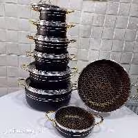 سرویس قابلمه 14پارچه اسبیکو مدل زنبوری 