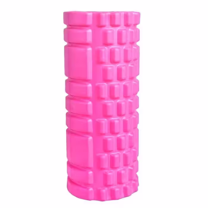 فوم رولر  33 سانتی  آجدار  صورتی foam roller