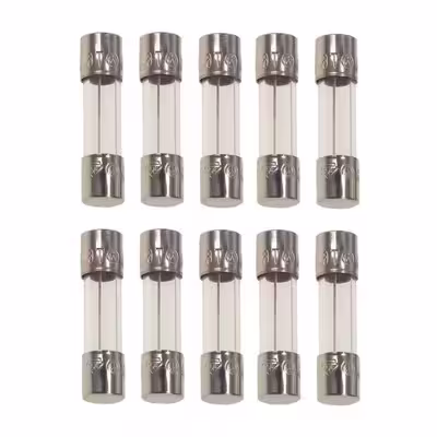 فیوز شیشه ای 25 آمپر مدل 2M-250V بسته 10 عددی