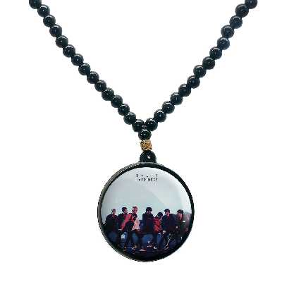 گردنبند پرمانه طرح exo کد pmd.14128 مدل دو طرفه