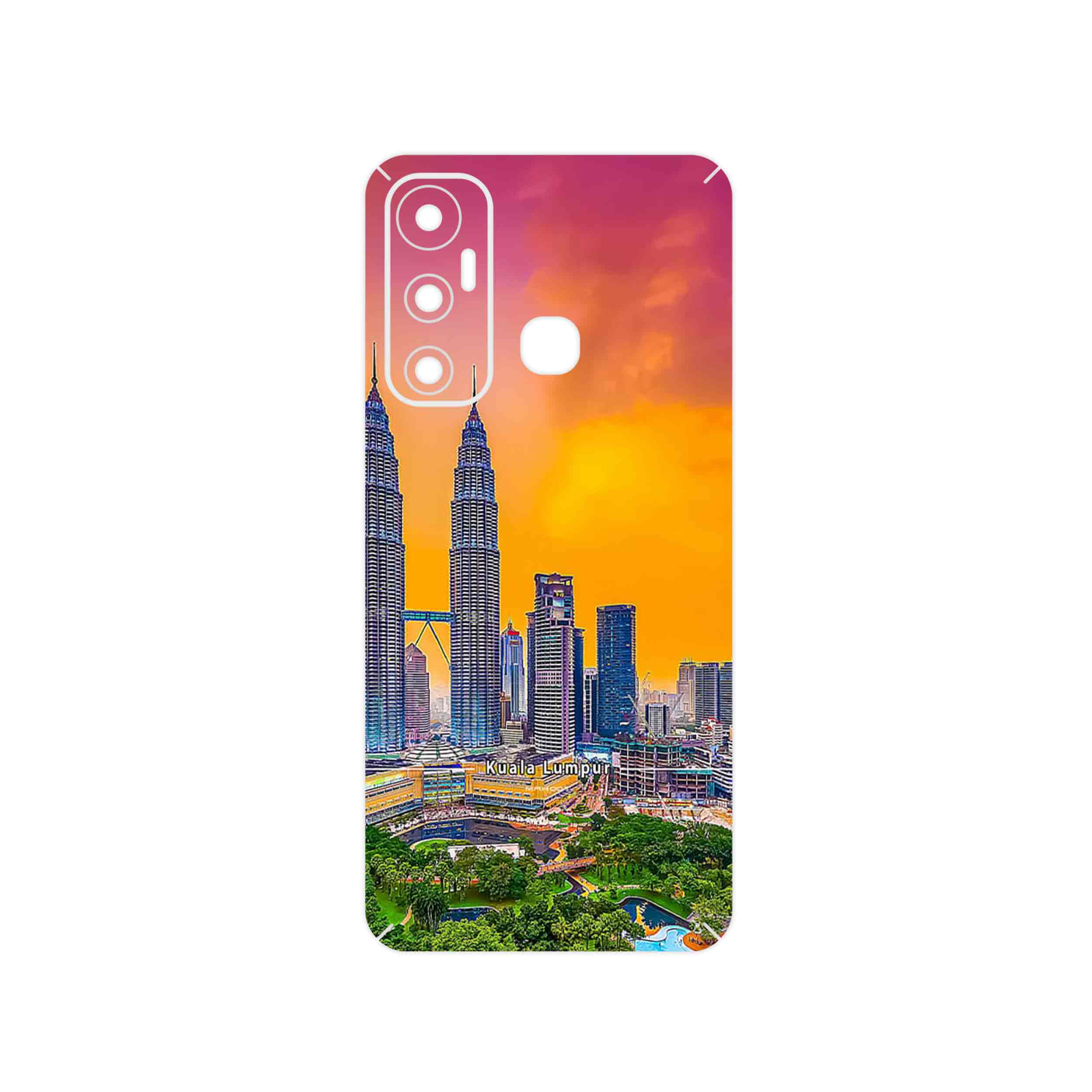 برچسب پوششی ماهوت مدل City of Kuala Lumpur مناسب برای گوشی موبایل اینفینیکس Hot 11