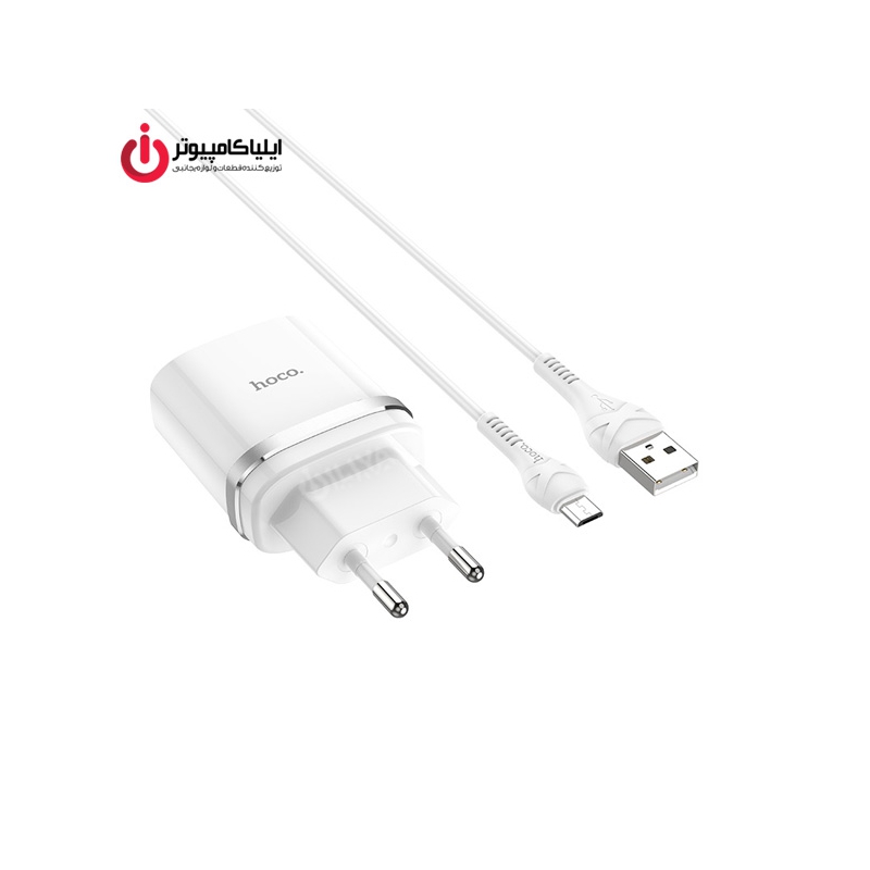 شارژر دیواری هوشمند Qualcomm هوکو مدل C12Q همراه با کابل Micro USB