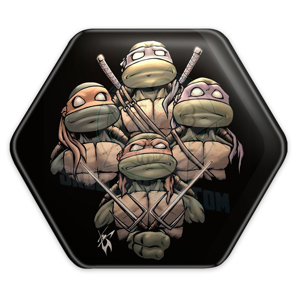 پیکسل خندالو طرح لاک پشت های نینجا مدل شش ضلعی کد 2257