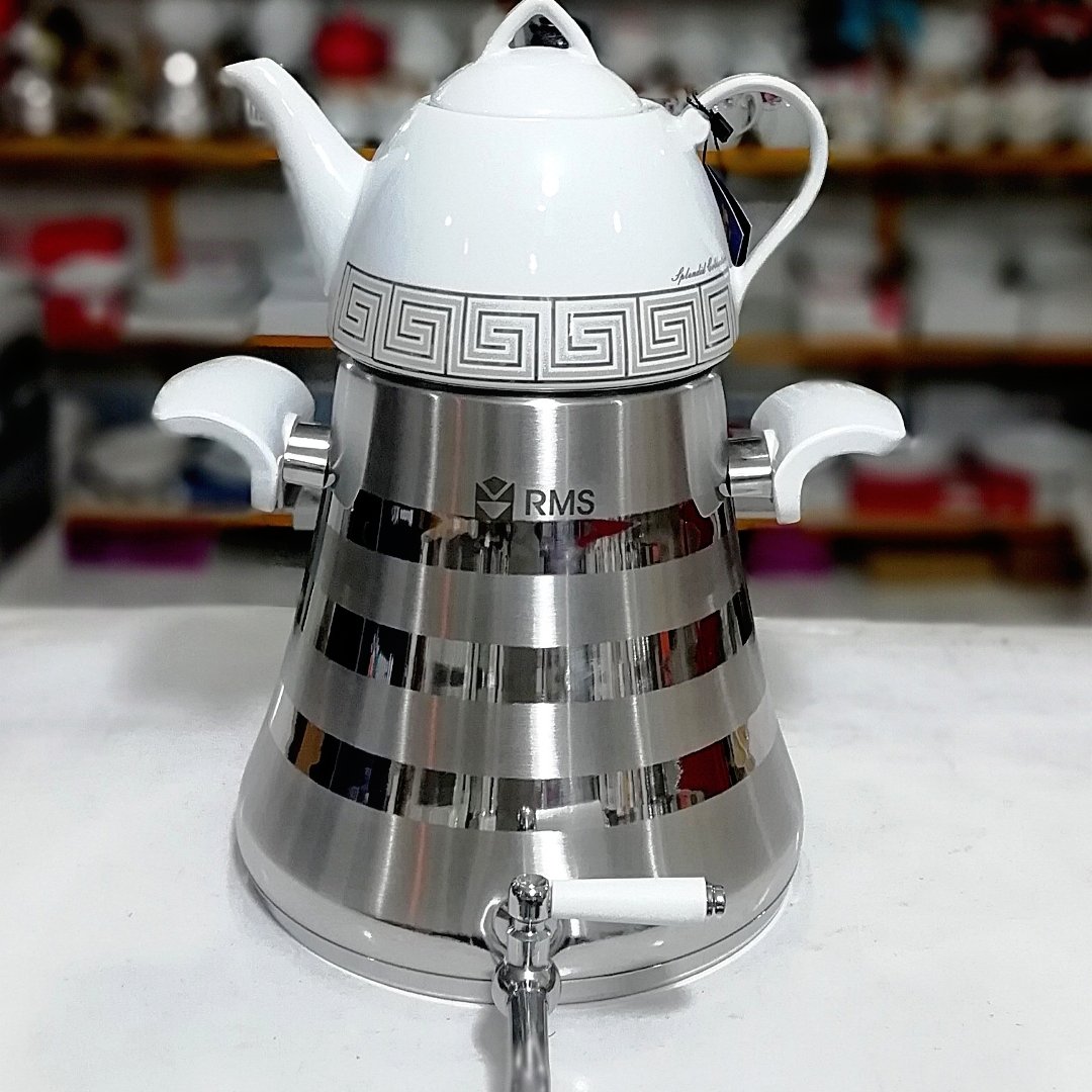 کتری و قوری شیردار استیل RMS کف چدن 