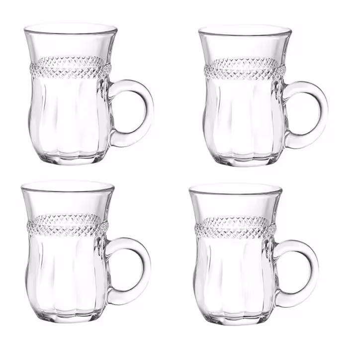 استکان مادام کوکو مدل Garen Glass Tea 140 بسته چهار عددی