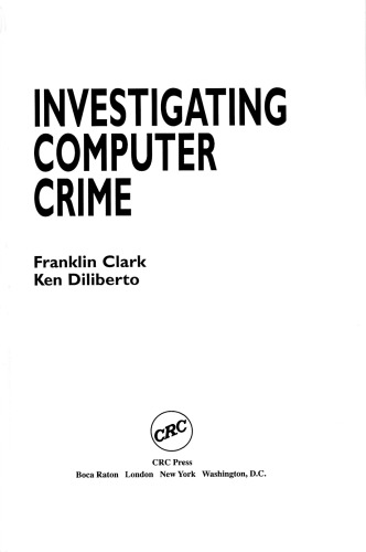 خرید و دانلود نسخه کامل کتاب Investigating Computer Crime