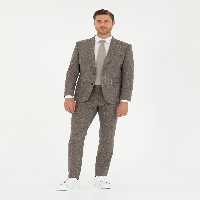 کت و شلوار مردانه قهوه ای روشن پیرکاردین - فروشگاه لباس شهرمون