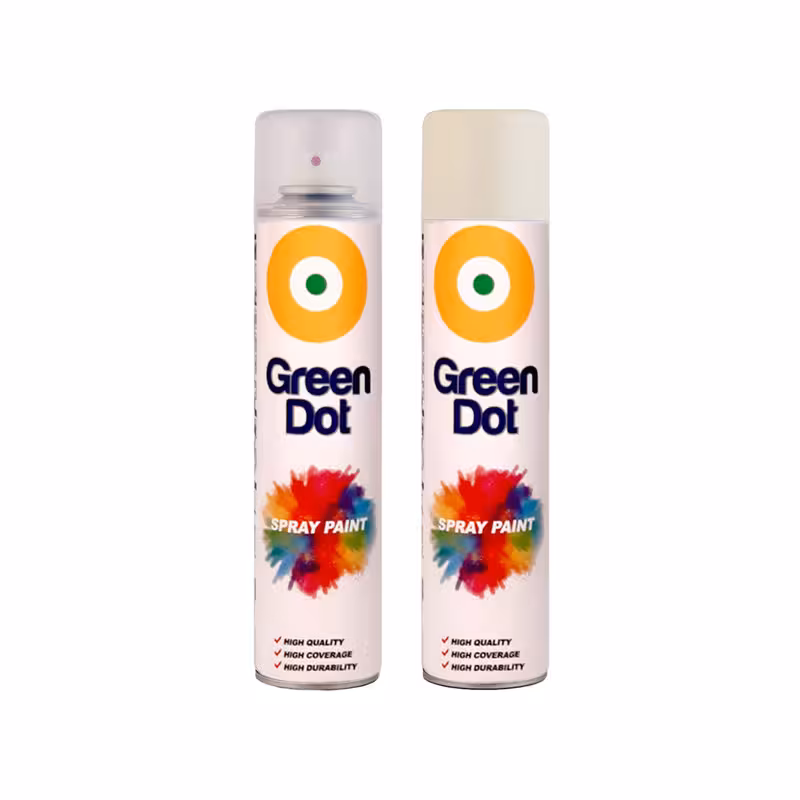 اسپری رنگ کرم و نقره ای گرین دات مدل green2 حجم 250 میلی لیتر