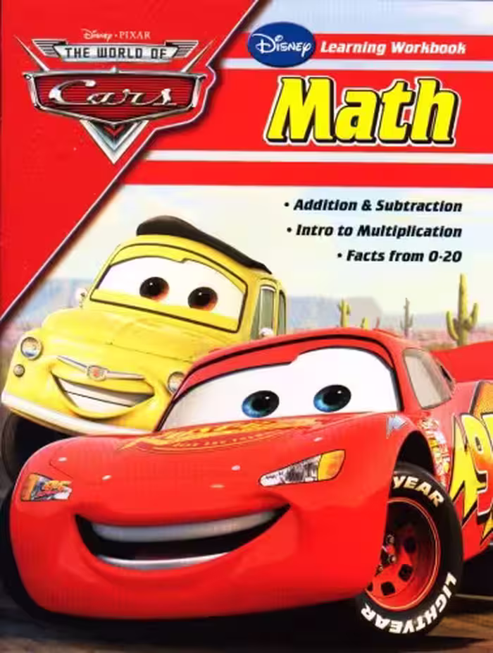 خرید و دانلود نسخه کامل کتاب The World of Cars: Math Workbook
