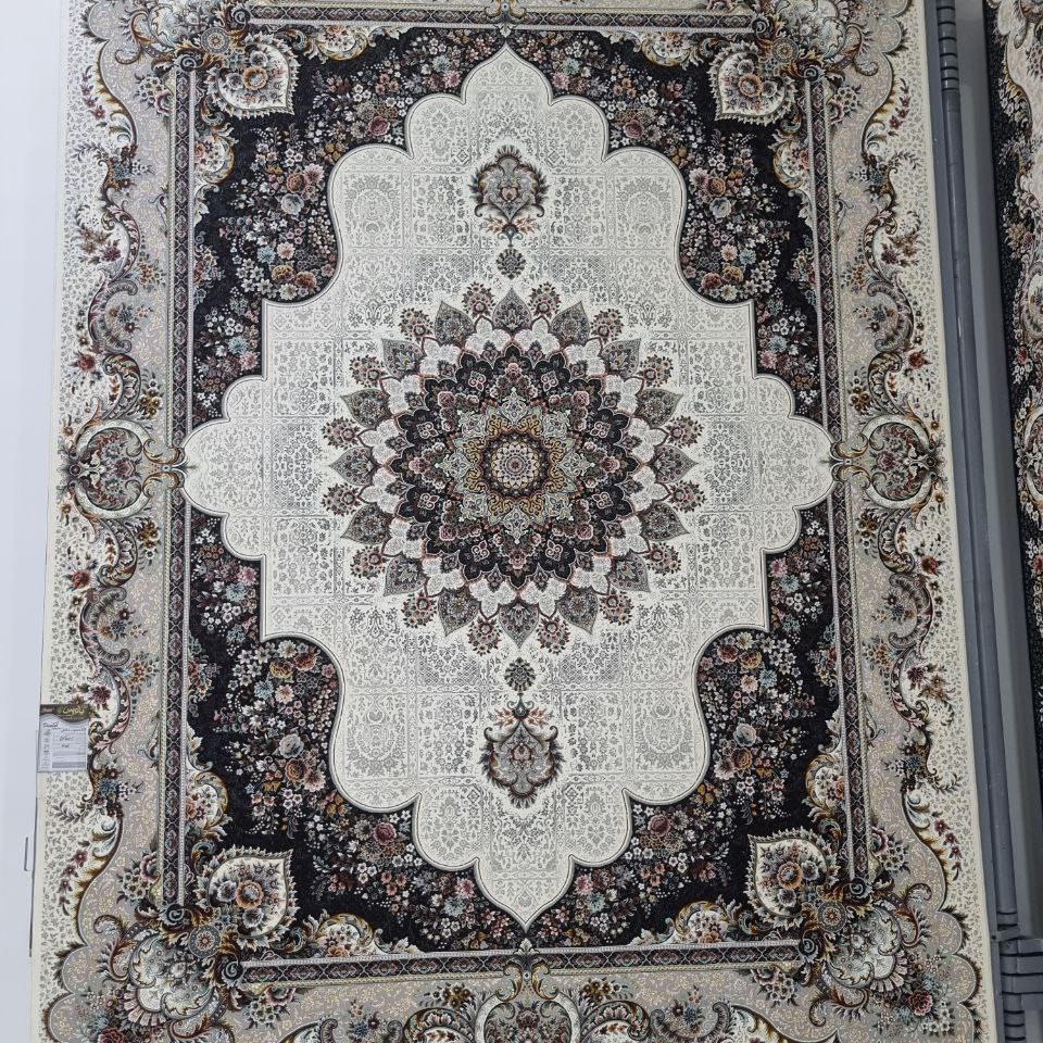 فرش پاتریس 700شانه تراکم 2550 طرح سیمین کرم 12متری