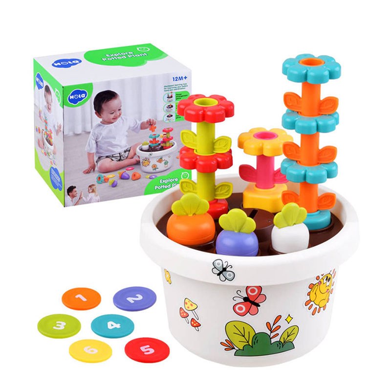 بازی فکری گلدان پازلی کاشت گیاهان اسباب بازی هولا hola کد vfj290m