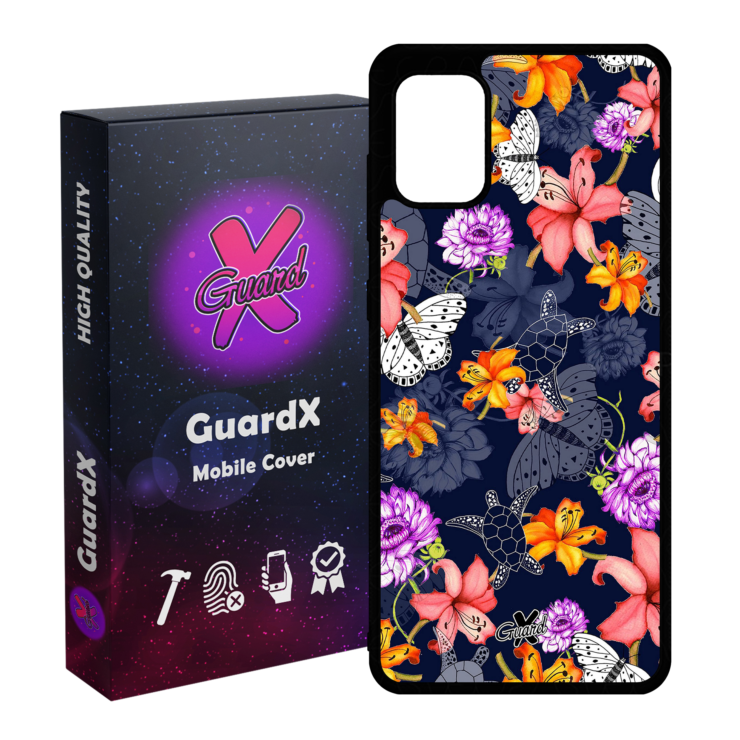 کاور گارد ایکس طرح گل مدل Glass10207 مناسب برای گوشی موبایل سامسونگ Galaxy A51