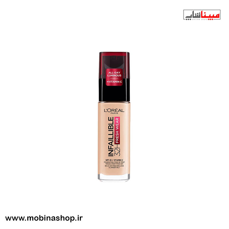 کرم پودر اینفالیبل لورآل 32 ساعته | پوشش سبک، ماندگاری بالا و بدون ماسیدگی