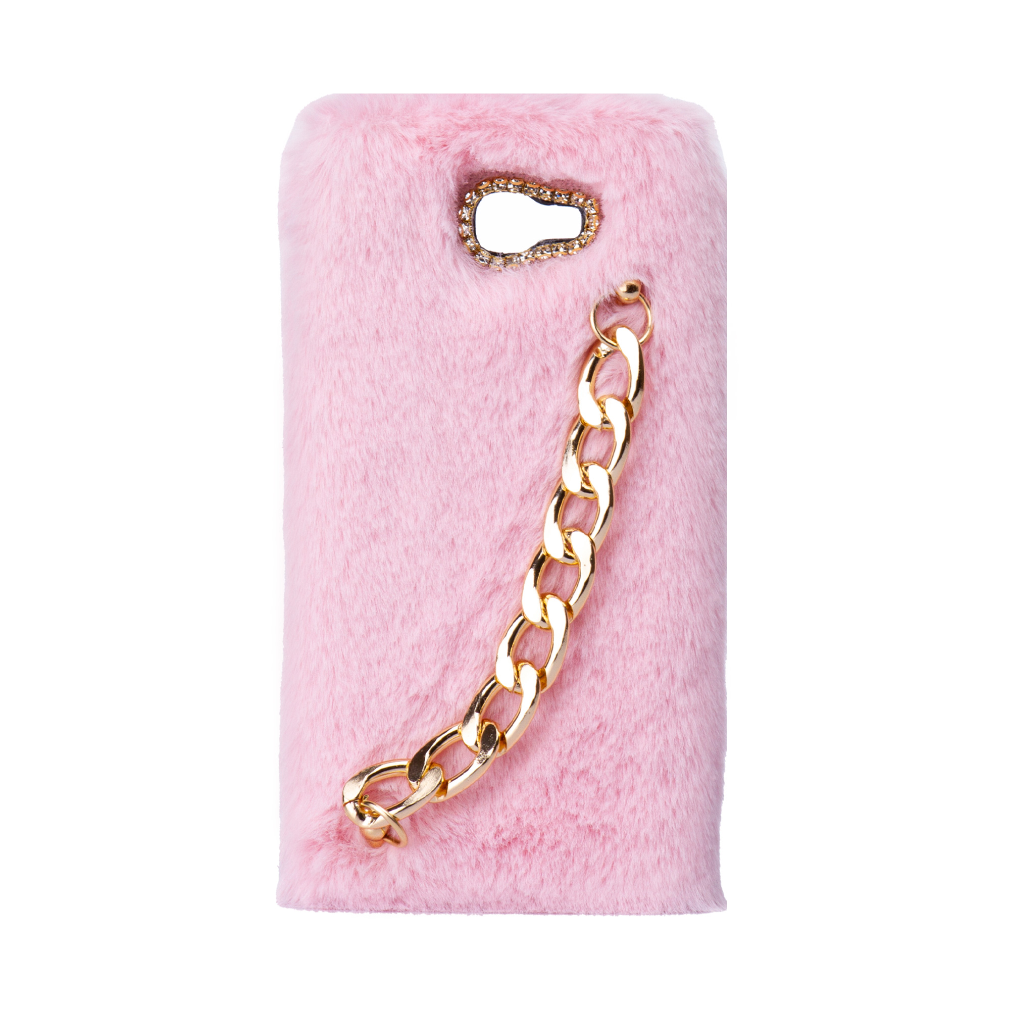 کاور طرح دخترانه دستبندی مدل خزدار پشمالو زنجیردار مناسب برای گوشی موبایل سامسونگ Galaxy A7 2017 / A720