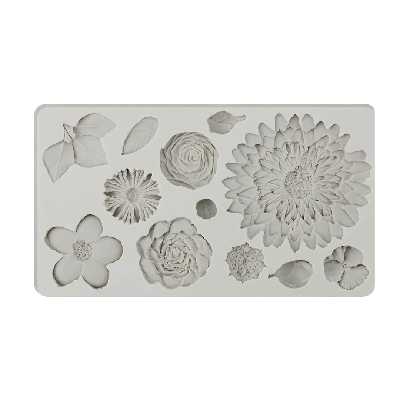 مالد فوندانت مدل گل و برگ