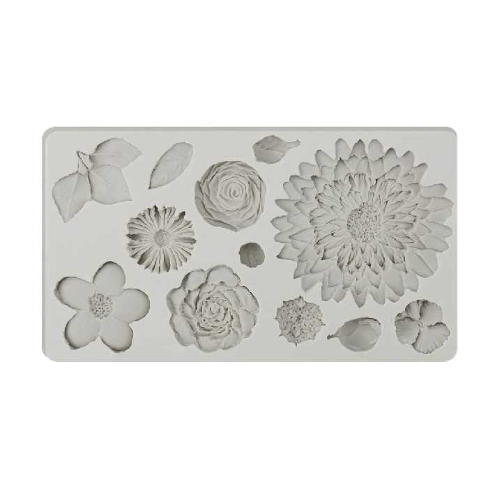 مالد فوندانت مدل گل و برگ