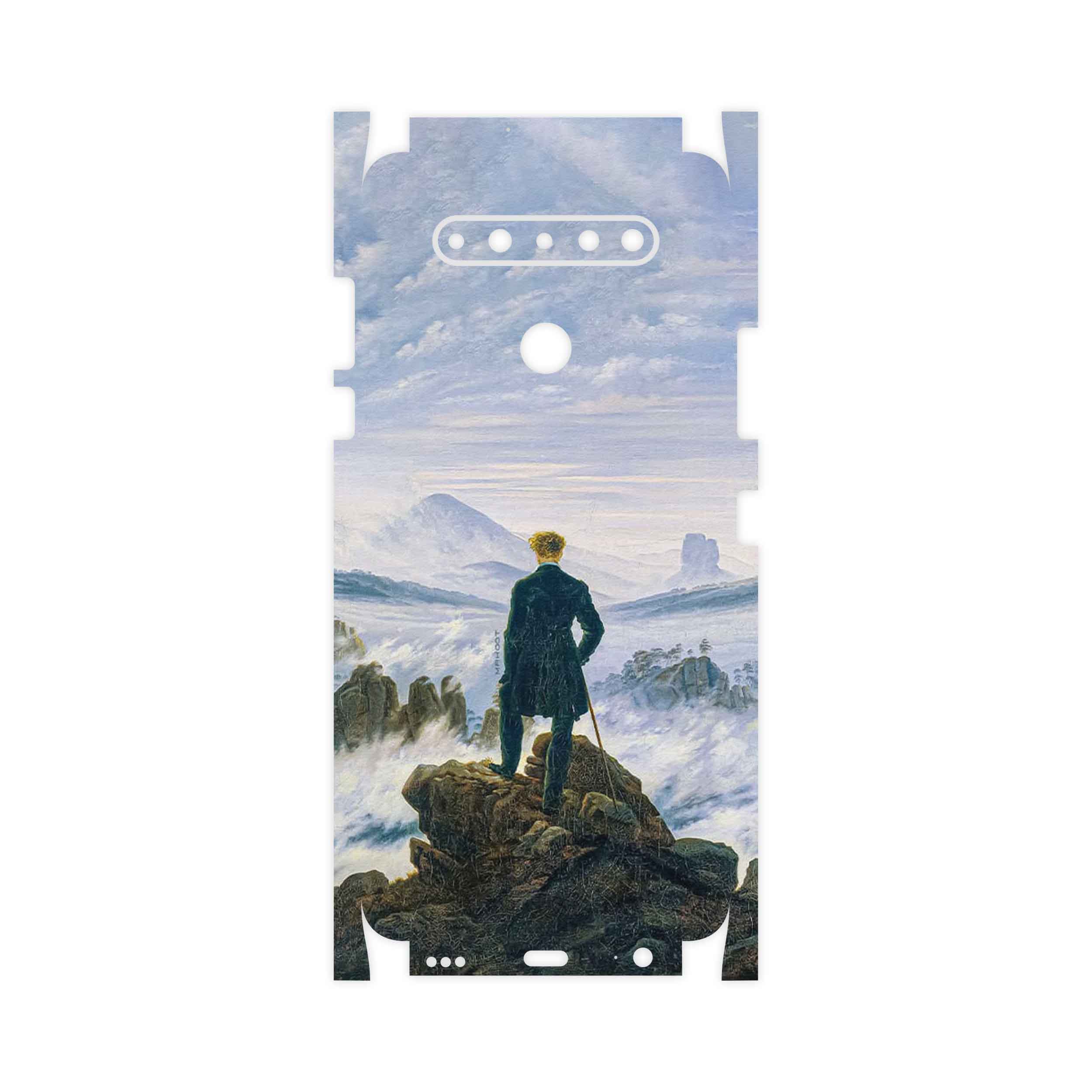 برچسب پوششی ماهوت مدل Wanderer above the Sea of Fog-FullSkin مناسب برای گوشی موبایل ال جی K51s
