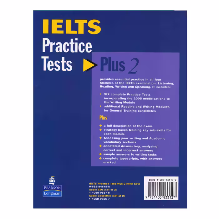 کتاب IELTS Practice Tests Plus 2 اثر Morgan Terry And Judith Wilson انتشارات الوندپویان