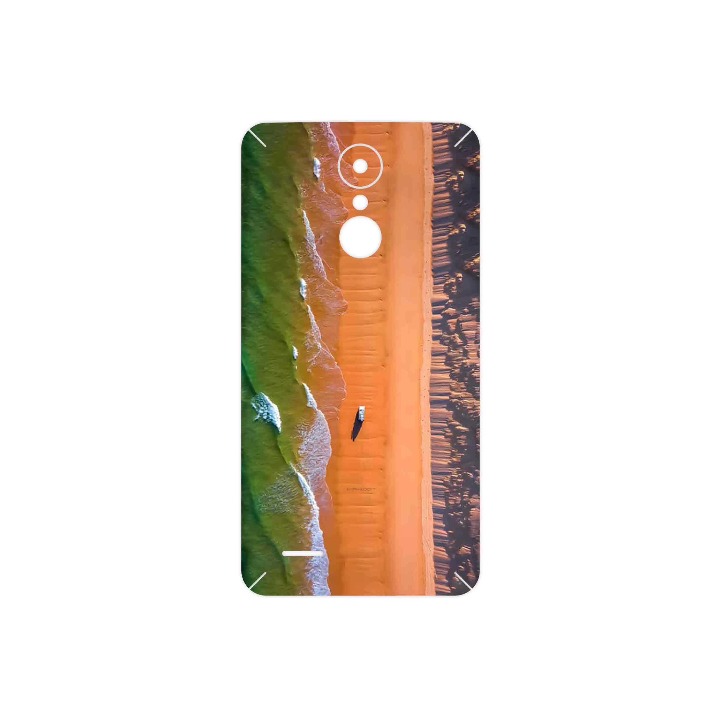 برچسب پوششی ماهوت مدل Beach and Green Sea مناسب برای گوشی موبایل ال جی K8 2017