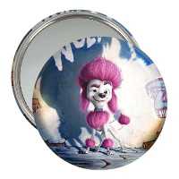 آینه جیبی خندالو طرح صد درصد گرگ Wolf 100% کد 4806