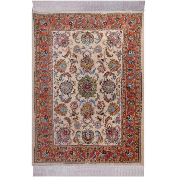 فرش دستبافت سه و نیم متری فرش هریس کد 101623