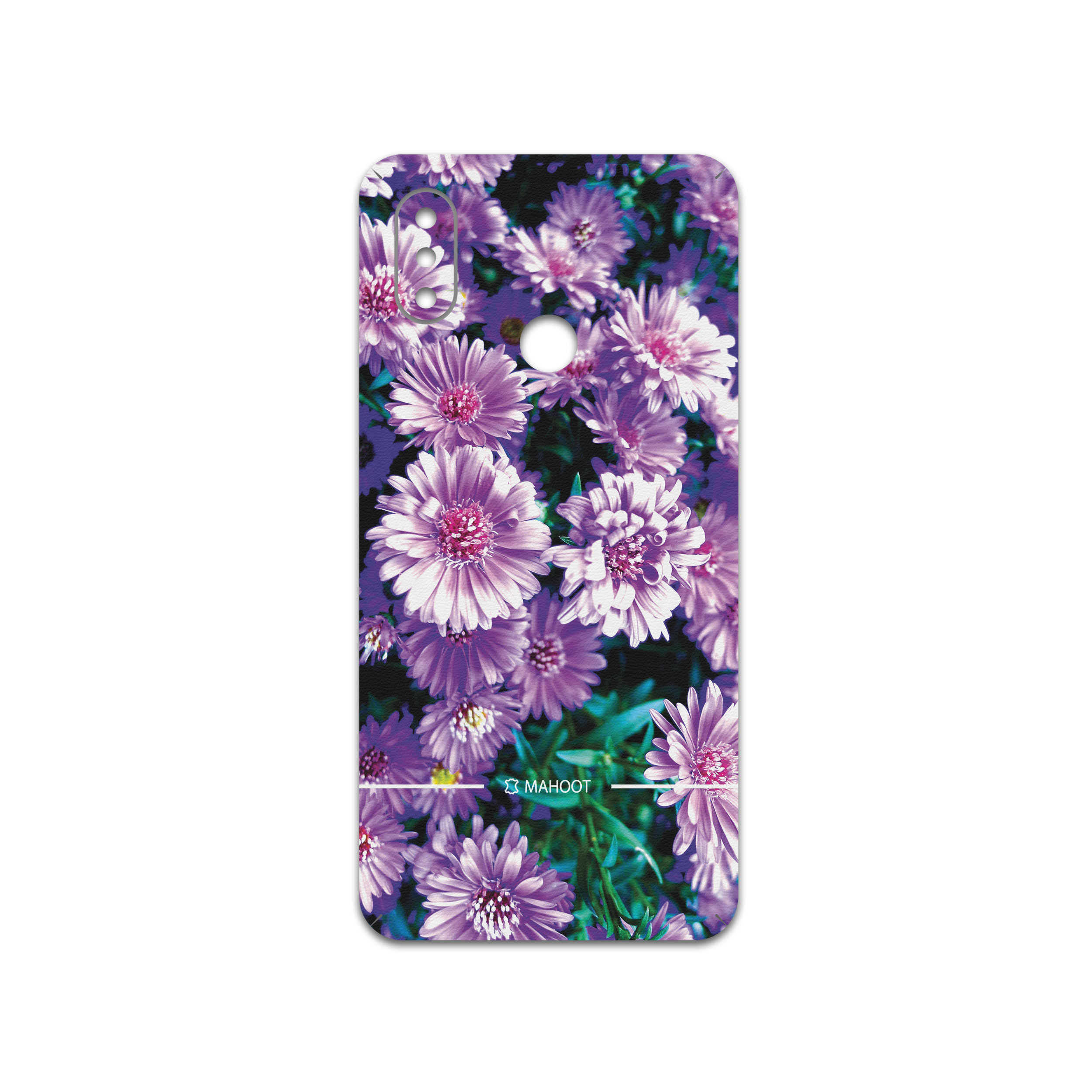 برچسب پوششی ماهوت مدل Purple-Flower مناسب برای گوشی موبایل شیائومی Mi 8