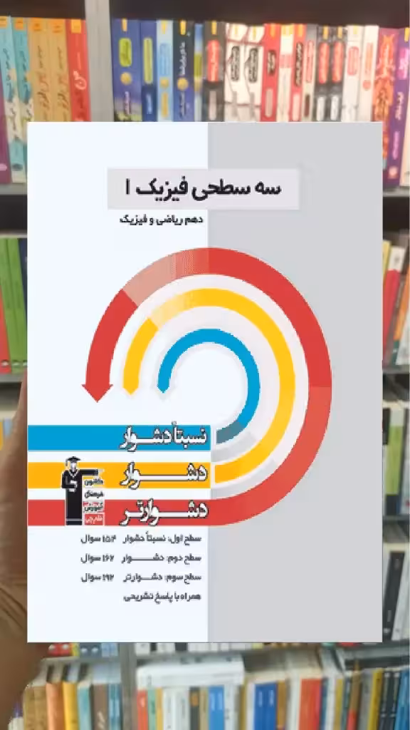 سه سطحی فیزیک 1 دهم ریاضی قلم چی - بانک کتاب ماندگار-قیمت-خرید-کتاب-کمک-درسی-کنکور-دانشگاهی