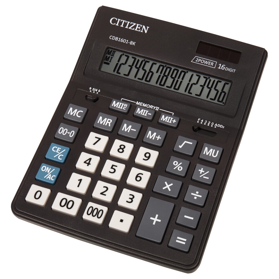 ماشین حساب برند سیتیزن مدل CDB1601-BK