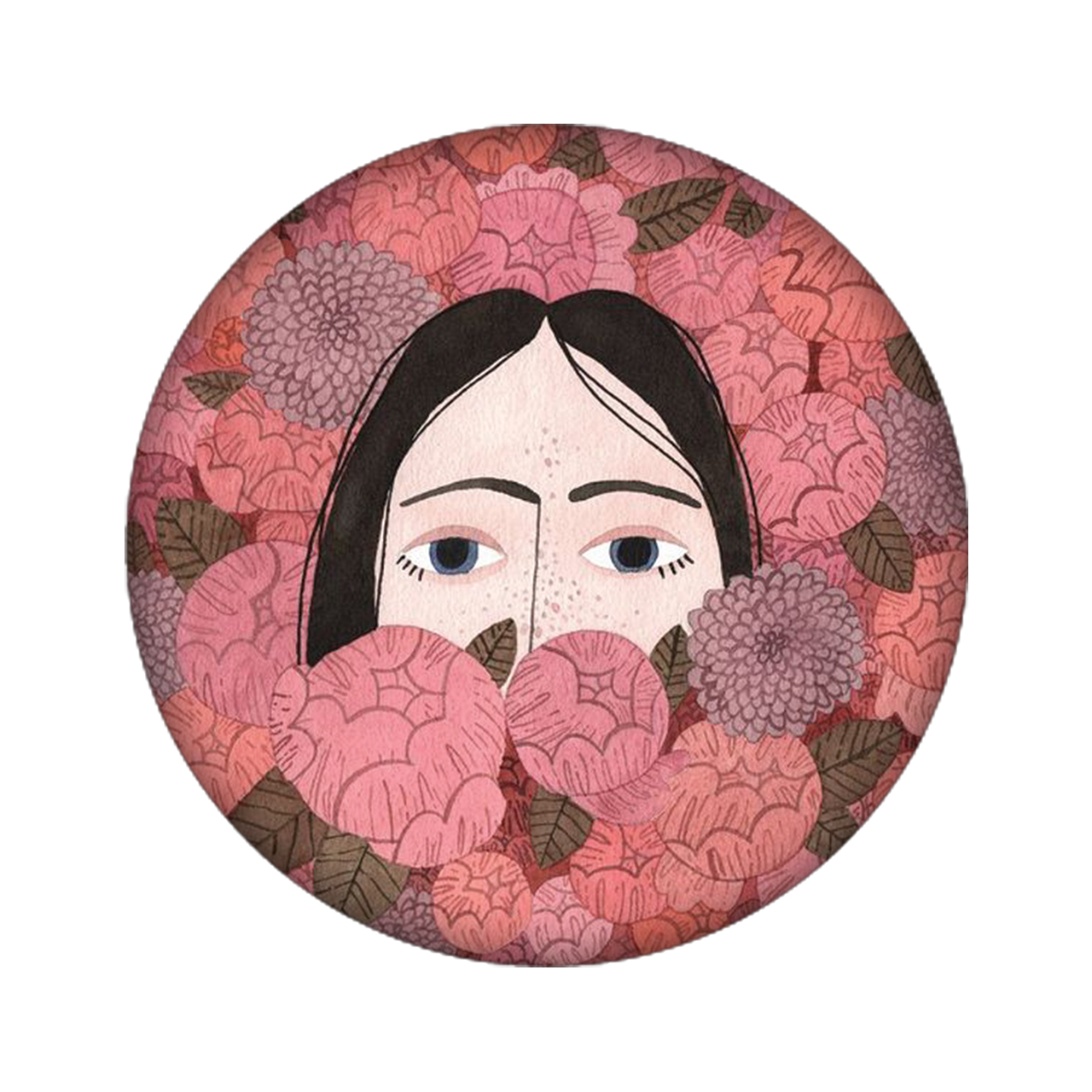 استیکر تزئینی موبایل مدل دختر کد 3794