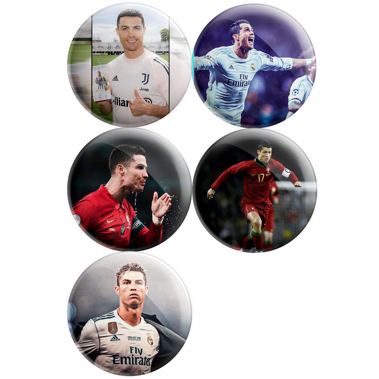 پیکسل پرمانه طرح کریستیانو رونالدو کد pmg5.13324 مجموعه 5 عددی