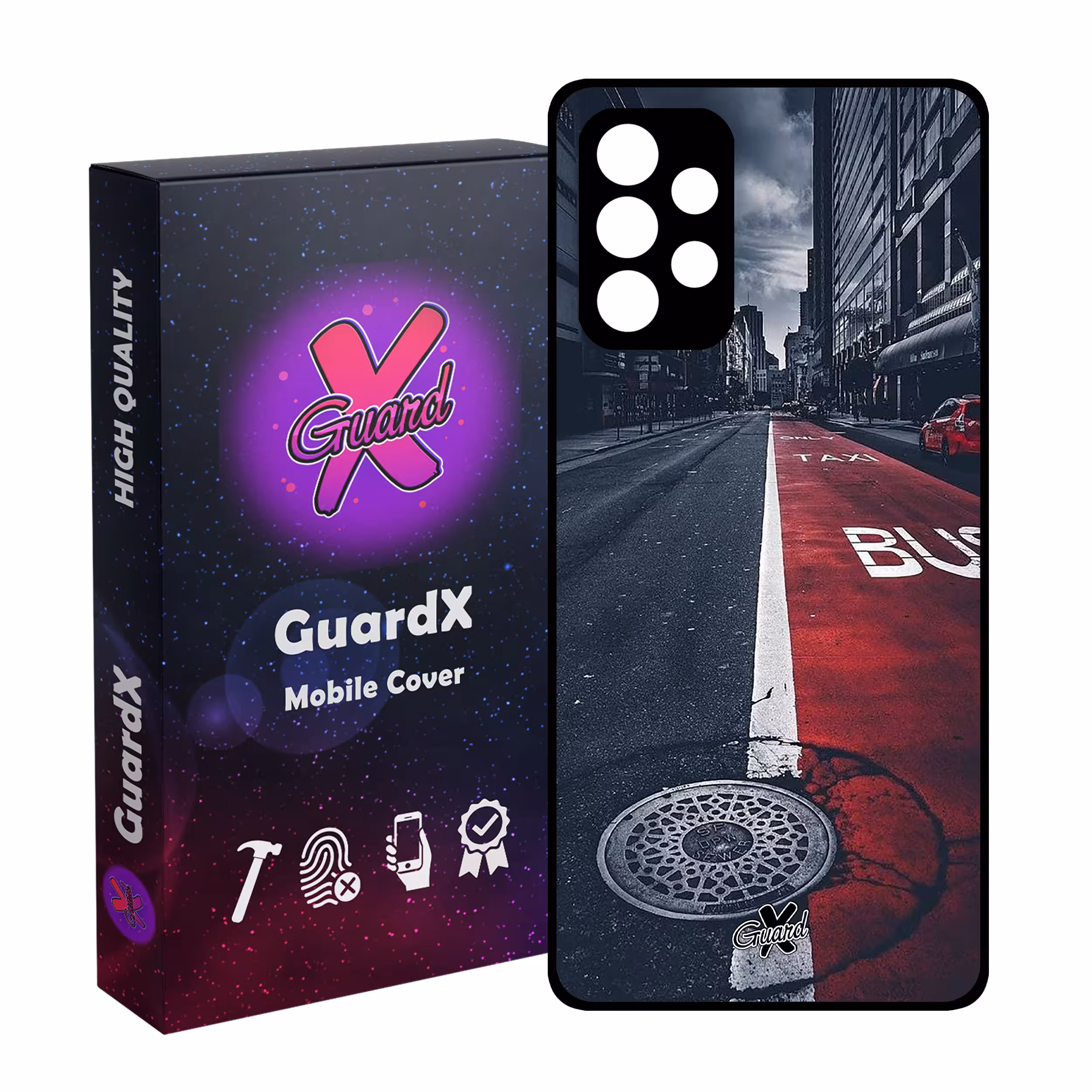 کاور گارد ایکس طرح Street مدل Glass10076 مناسب برای گوشی موبایل سامسونگ Galaxy A52