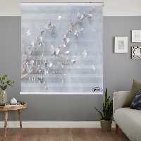 پرده زبرا زیو کد 3D1225 سایز 150x150 سانتی متر