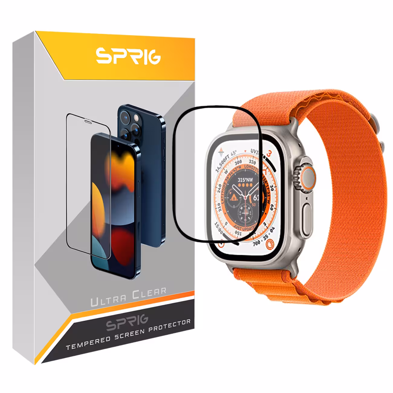 محافظ صفحه نمایش نانو اسپریگ مدل SPG مناسب برای ساعت هوشمند الترا X8 ultra