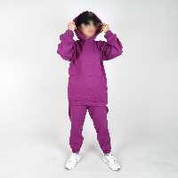 ست هودی و شلوار مدل جیب دار رنگ بنفش(ارسال رایگان)